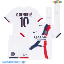 Camisa de time de futebol Paris Saint-Germain Ousmane Dembele #10 Replicas 2º Equipamento Infantil 2025-26 Manga Curta (+ Calças curtas)